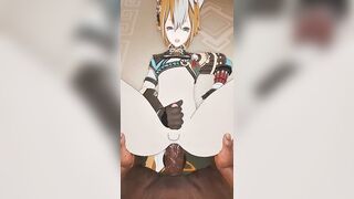 Cute furry femboy fucked raw by BBC slams tight ass hard