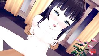 Femboy twink destroyed in anime cosplay gangbang hentai