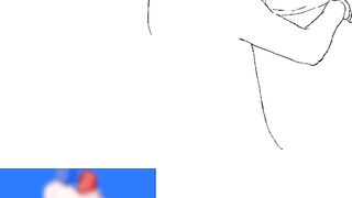Shirtless red Among Us top destroys blue bottom yaoi raw