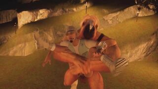 Centaur’s Titanic Cock Destroyed Furry Cave Anal Creampie
