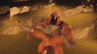 Centaur’s Titanic Cock Destroyed Furry Cave Anal Creampie
