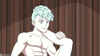 Maruten muscle twink gets destroyed in anal cumshot climax