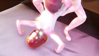 My Hero Academia yaoi thick dick femboy Uraraka gagged creampie