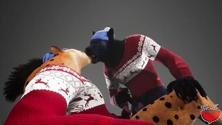 Raw yiffing christmas present for your wild furry