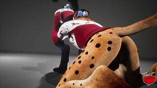 Raw yiffing christmas present for your wild furry
