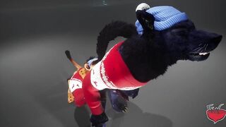 Raw yiffing christmas present for your wild furry