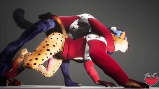 Raw yiffing christmas present for your wild furry