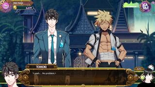 Huge cock wrecks tight ass in brutal yaoi pounding gameplay