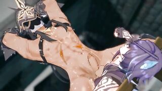 Capitano X Ororon gets railed raw in fierce Genshin Impact yaoi gangbang
