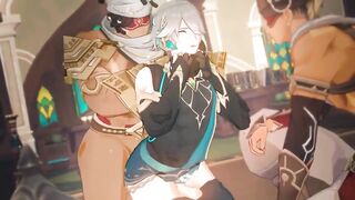 Alhaitham screwed raw in the ass hentai Yaoi Genshin Impact