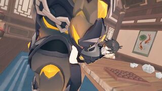 Zhongli and the monster raw yaoi gangbang