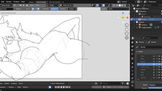 Drawing a Sexy Werewolf Twink Speedpaint destroy