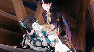 Honkai Star Rail Blade x Dan Heng gay hentai cumshot