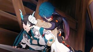 Honkai Star Rail Blade x Dan Heng gay hentai cumshot