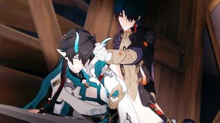 Honkai Star Rail Blade x Dan Heng gay hentai cumshot