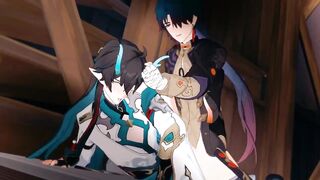 Honkai Star Rail Blade x Dan Heng gay hentai cumshot
