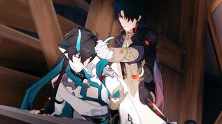 Honkai Star Rail Blade x Dan Heng gay hentai cumshot