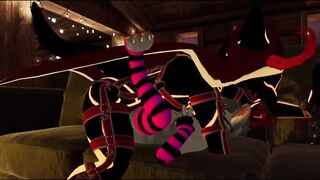 Krampus ravages naughty pup in VRChat fuck fest