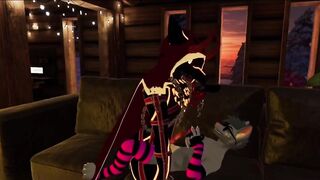 Krampus ravages naughty pup in VRChat fuck fest