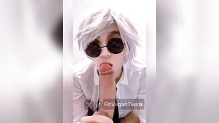 Satoru Gojo’s Slutty Twink Cosplay Gets Destroyed By His Own Lust