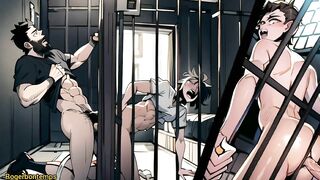 Prison guard breeds twink first anal gay cartoon hentai