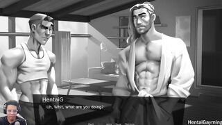 Busted in a gay shower by a sneaky neighbor