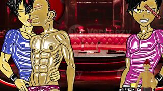 My boyfriend's touch gets me ruined in this gay muscle boy yaoi saga