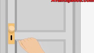 Plumber's thick pipe wrecks twink's tight cartoon hole raw