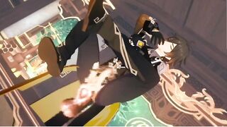 Zhongli gets reamed raw in Genshin Impact gay hentai