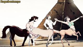 Centaur Threesome Futa Creampie Anal Gay Cartoon