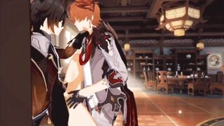 Tartaglia and Zhongli Genshin Impact raw gay hentai