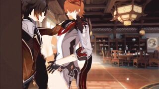 Tartaglia and Zhongli Genshin Impact raw gay hentai