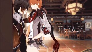 Tartaglia and Zhongli Genshin Impact raw gay hentai