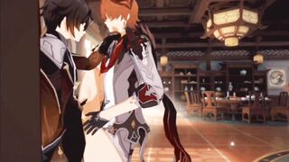 Tartaglia and Zhongli Genshin Impact raw gay hentai