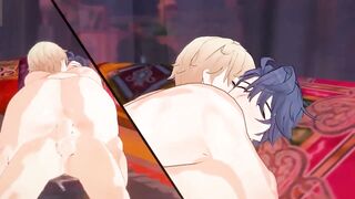Sampo x Gepard Double Penetration Hentai Raw