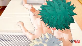 Deku’s Thick Pole Stuffing Bakugo’s Tight Hole Raw Uncut Yaoi