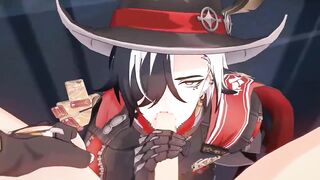 Boothill Blowjob in Honkai Star Rail gay anime