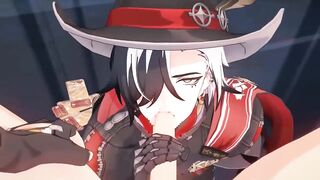 Boothill Blowjob in Honkai Star Rail gay anime
