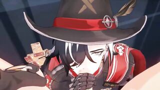 Boothill Blowjob in Honkai Star Rail gay anime
