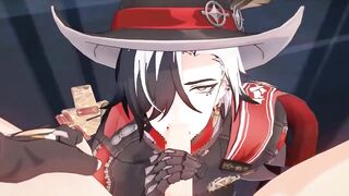 Boothill Blowjob in Honkai Star Rail gay anime