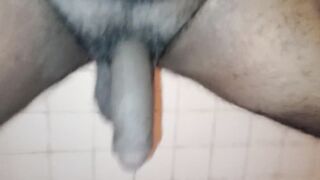 Furry Asian BBC shreds thick daddy in messy shower public gangbang