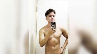 Ripped Asian Stud Takes Steaming Shower Then Gets Plowed Raw