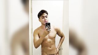 Ripped Asian Stud Takes Steaming Shower Then Gets Plowed Raw