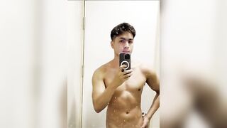 Ripped Asian Stud Takes Steaming Shower Then Gets Plowed Raw