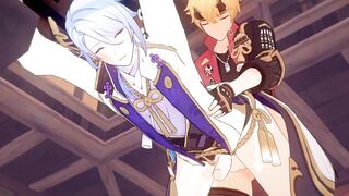 Ayato x Thoma raw anal r34 deepfucked in Genshin hentai