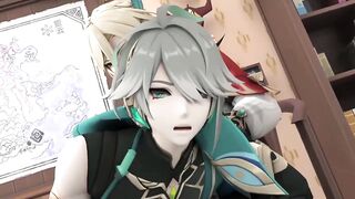 Kaveh smacks Alhaitham raw gay Genshin Impact yaoi hentai