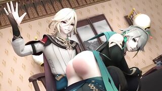 Kaveh smacks Alhaitham raw gay Genshin Impact yaoi hentai