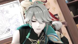 Kaveh smacks Alhaitham raw gay Genshin Impact yaoi hentai