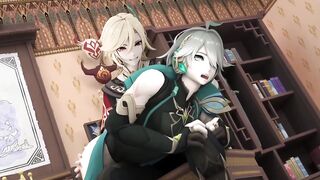 Kaveh smacks Alhaitham raw gay Genshin Impact yaoi hentai