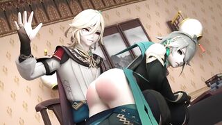 Kaveh smacks Alhaitham raw gay Genshin Impact yaoi hentai